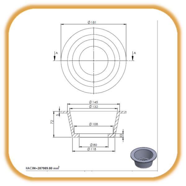 Drawing of gasket